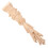 2Pièces Ornement Bois Sculpté Marron Clair Pour Cabinet 1