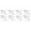 8Pièces Support Livre De Cuisine Transparent X Forme Stable 6