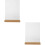 2Pcs Acrylic Menu Display Stands with Stable Wood Base for Tables 8