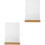 2Pcs Acrylic Menu Display Stands with Stable Wood Base for Tables 5
