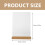 2Pcs Acrylic Menu Display Stands with Stable Wood Base for Tables 10