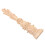2Pièces Ornement Bois Sculpté Marron Clair Pour Cabinet 10
