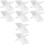 8Pièces Support Livre De Cuisine Transparent X Forme Stable 5