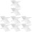 8Pièces Support Livre De Cuisine Transparent X Forme Stable 4