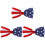 3Pcs Multi Color Bow Tie Photo Props Festive Set 2