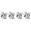 80Sets Silver Brooch Clasp Pin Backs Durable DIY Accessories 3
