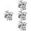 80Sets Silver Brooch Clasp Pin Backs Durable DIY Accessories 5