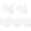 50Pcs White Multifunctional Silicone Makeup Spatulas for Beauty Use 4