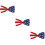 3Pcs Multi Color Bow Tie Photo Props Festive Set 8