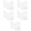 50Pcs White Multifunctional Silicone Makeup Spatulas for Beauty Use 9
