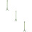 3Pièces Extension Queue Protecteur Vert Polyester Robuste 11