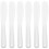 50Pcs White Multifunctional Silicone Makeup Spatulas for Beauty Use 1