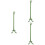 3Pièces Extension Queue Protecteur Vert Polyester Robuste 8