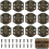 50Pcs Electroplated Iron Hasp Latch Coffee for Vintage Box Hardware 1