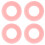 4Pcs Compact Silicone Saxophone Mutes Pink Instrument Accessories 5