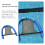 6Pcs Lightweight Black Floating Chair Nets for Swimming Pool Fun 7