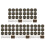50Pcs Electroplated Iron Hasp Latch Coffee for Vintage Box Hardware 8