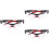 3Pcs Red Ski Glasses Windproof Pc Motor Riding Glasses Durable Use 6