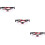3Pcs Red Ski Glasses Windproof Pc Motor Riding Glasses Durable Use 9