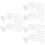 48Pcs Durable Transparent USB Port Plugs Soft Protective Phone Covers 6