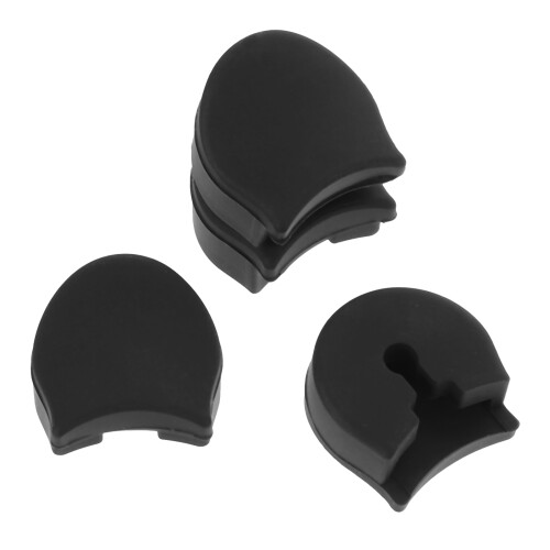 20Pcs Black Silicone Support Clarinet Thumb Rest Protective Pad 1