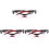 3Pcs Red Ski Glasses Windproof Pc Motor Riding Glasses Durable Use 2