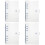 4Pcs Clear A6 Binder Blue Color Multi-Function File Organizer 6