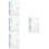 4Pcs Clear A6 Binder Blue Color Multi-Function File Organizer 8