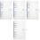 4Pcs Clear A6 Binder Blue Color Multi-Function File Organizer 4