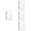 4Pcs Clear A6 Binder Blue Color Multi-Function File Organizer 7
