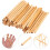 250Pcs Natural Reed Bee Tubes Durable Khaki Replacement Nesting Tubes 5
