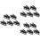 15St USB Kabel Clips Zwart Microfoon En Hoofdtelefoon Houder 6