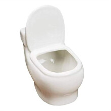 White Ceramic Toilet Plant Pot/Bonsai Pot/Flower Pot/Succulent Planter Perfect Gifts for Women, Mom or Birthdays