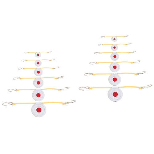 2Sets Trainingsdoelen Rood Midden Stevige Fiber Mat 2