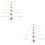 2Sets Trainingsdoelen Rood Midden Stevige Fiber Mat 5