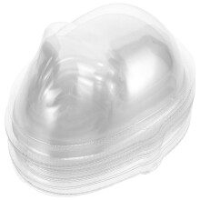 40Pcs DIY Transparent Plastic Masks for Dolls Mini Face Covers