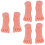 6St Practicum Voet Nagelmodel Nagelkunst Trainer Beige Duurzaam 4