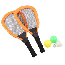 10St Strandracket Set Kids Oranje Met 2 Rackets En 3 Ballen Outdoor