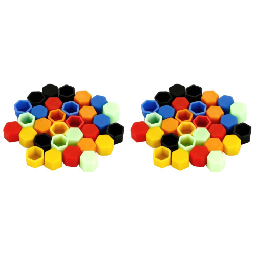 40St Zwarte Nut Protector Siliconen Boutcovers Auto Wielen 1