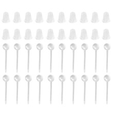 2Sets Plastic Earring Retainers Transparant Sterk En Lichtgewicht