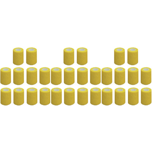 30Rolls Yellow Compression Wrap Tape Medical Wrap 2