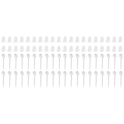 2Sets Plastic Earring Retainers Transparant Sterk En Lichtgewicht 1