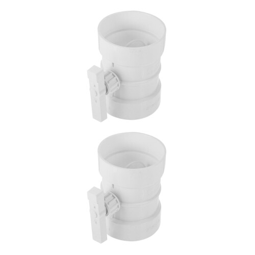 2St Luchtklep Handmatig PP Plastic Beige Ventilatie En Airflow 2