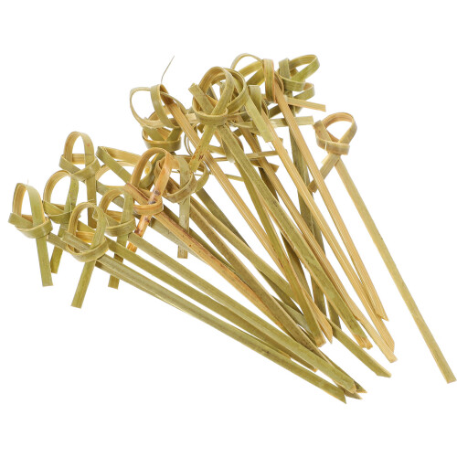 400St Multifunctionele Bamboe Fruit Picks Decoratief En Licht