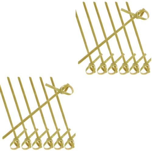 400St Multifunctionele Bamboe Fruit Picks Decoratief En Licht 2