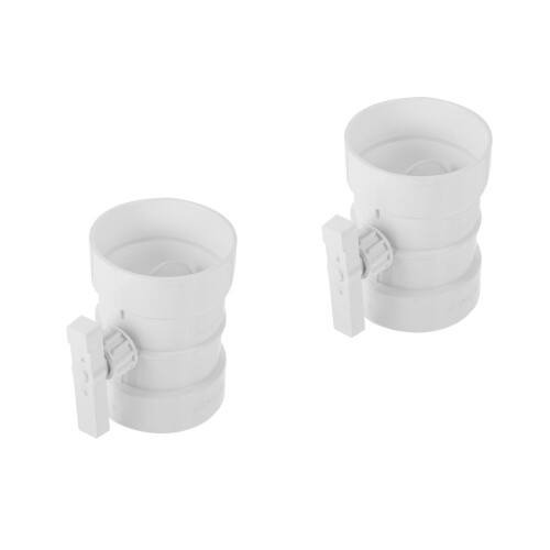 2St Luchtklep Handmatig PP Plastic Beige Ventilatie En Airflow 1