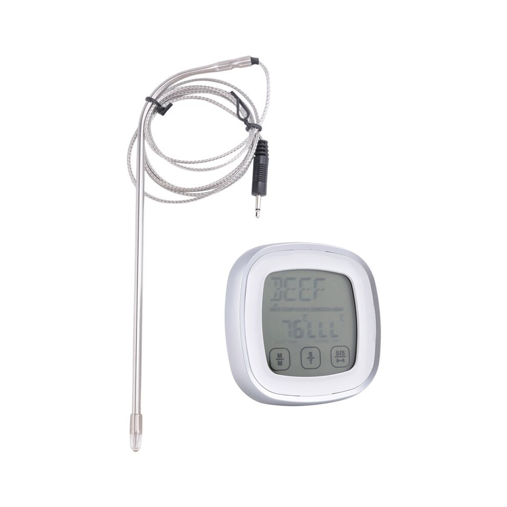 Digital Meat Thermometer for Grill - Oven Kitchen Cooking Instant Temperature Reader Gauge with Metal Wired Probes