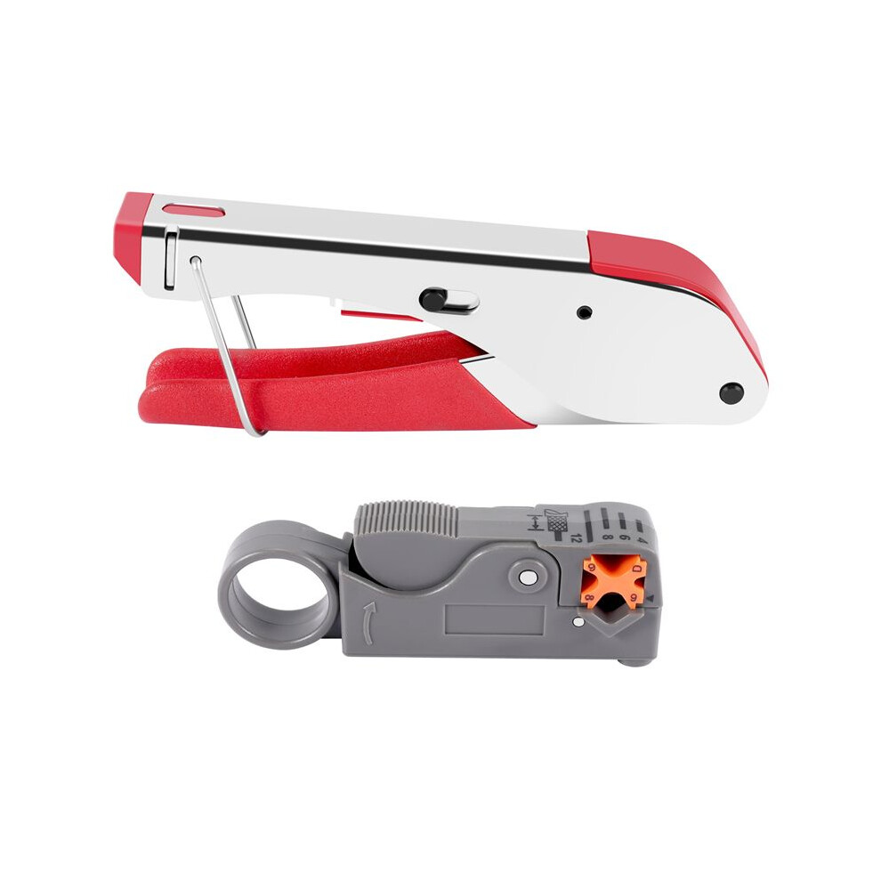 New Multi Compression Coaxial Cable Crimping Tool F Rg6 Rg58 Rg59 Connectors Coax Crimper Coaxial Cable Stripper 6032770356913