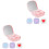 8Sets Assortiment PP Lenscase Draagbare Dames Lenshouder Reisset 5