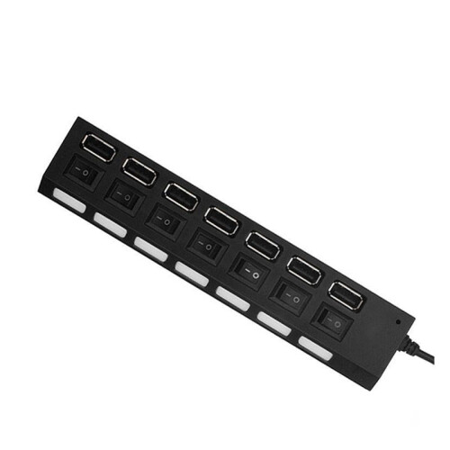 USB Hub 2.0 USB Splitter Multi Hub Adapter USB Several  Power Adapter with  Accessories for PC Laptop,Black